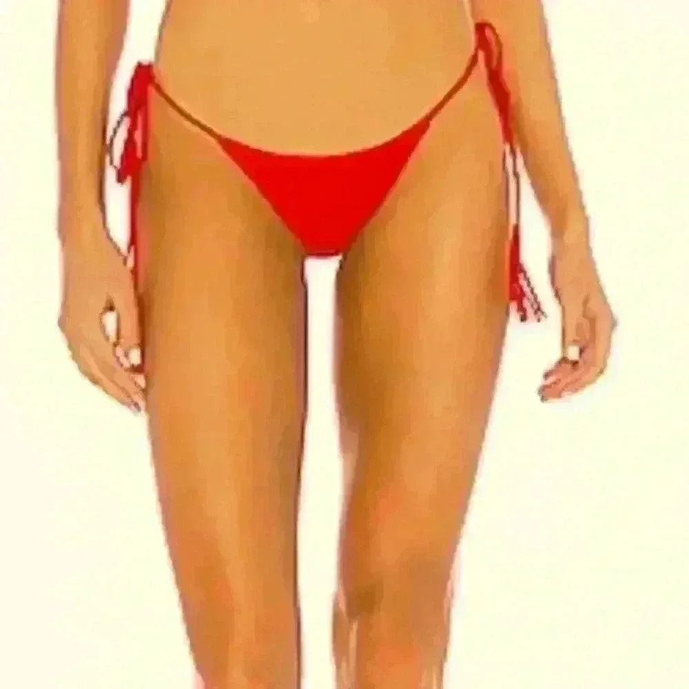 NWT MINIMALE ANIMALE The Tie Side Tassel Bikini Bottom, Women’s Size XL